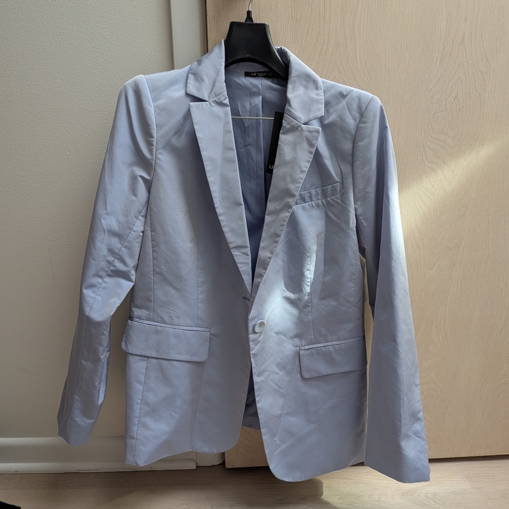 Ungaro Light Blue Blazer - Size SMALL - MSRP $695